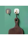 BiiShe®  2li Yapışkanlı Retro Askılık Dolap Kapak Kulpu Gri
