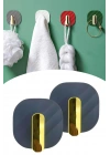 BiiShe®  2li Yapışkanlı Retro Askılık Dolap Kapak Kulpu Gri