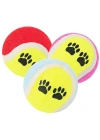 BiiShe®  3lü Renkli Desenli Tenis Topu Kedi Köpek Oyuncağı