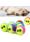 BiiShe®  3lü Renkli Desenli Tenis Topu Kedi Köpek Oyuncağı