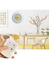 BiiShe® 3lü Uzaktan Kumandalı Pilli Yapışkanlı Kablosuz Led Spot Lambalar