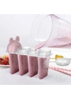 BiiShe® 4lü Kolay Şekillendirici Sevimli Çocuk Meybuz  & Dondurma Kalıbı AP-9179