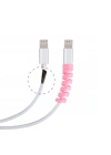 BiiShe® 4lü Apple, Android Şaj Kablosu Koruyucu Silikon Spiral Yay Aparat