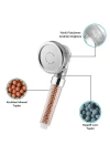 BiiShe® %50 Su Tasarruflu ve Arıtmalı Doğal Taşlı Banyo El Duş Başlığı