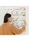 BiiShe® 70x100 cm Statik Kağıt Elif-Ba Öğrenme Tahtası