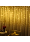 BiiShe® 8 Fonksiyonlu 16 Saçaklı Perde Led 3 x 1 (Günışığı)