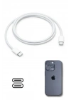 BiiShe® Apple 15/15 Pro Type-C to Type-C Hasır Örgü Hızlı Şarj Kablosu (1m)