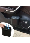 BiiShe® Araç İçi Takılarak Sabitlenebilen Mini Kapaklı Çöp Kovası