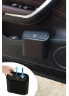 BiiShe® Araç İçi Takılarak Sabitlenebilen Mini Kapaklı Çöp Kovası