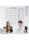 BiiShe® Aylık Planlayıcı Manyetik Duvar Stickerı Takvim Plan Çizelgesi