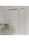 BiiShe® Aylık Planlayıcı Manyetik Duvar Stickerı Takvim Plan Çizelgesi