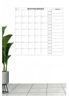 BiiShe® Aylık Planlayıcı Manyetik Duvar Stickerı Takvim Plan Çizelgesi