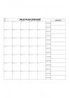 BiiShe® Aylık Planlayıcı Manyetik Duvar Stickerı Takvim Plan Çizelgesi