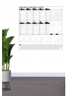 BiiShe® Çarpım Tablosu Ezberleme Manyetik Duvar Stickerı 105 x 100 cm