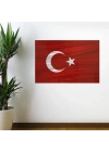 BiiShe® Dalgalanma Efektli Manyetik Duvar Stickerı Türk Bayrağı 75 x 50 cm