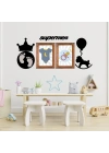BiiShe® DECO103 Supermen Dekoratif Duvar Süsü Tablo Aksesuar Ahşap Tasarım Hediye Pano Sticker Seti