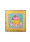 BiiShe® Decotown Duvar Panosu 40*40 Cup Cake Muffin Motifli Duvar Süsü