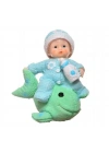 BiiShe® Decotown Hediyelik Sevimli Mavi Bebek Biblo Polyester Süs Eşyası