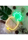 BiiShe® Dekoratif Ananaslı Neon Led Masa Ve Gece Lambası Hediyelik Lamba