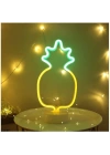 BiiShe® Dekoratif Ananaslı Neon Led Masa Ve Gece Lambası Hediyelik Lamba