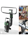 BiiShe® Dikiz Aynasına Takılabilen Eklemli Telefon Tutucu Aparat