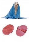 BiiShe® Ergonomik Masajlı Evcil Hayvan Kedi Köpek Yıkama Fırçası Aparatı