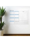 BiiShe® Haftalık Planlayıcı Manyetik Duvar Stickerı Takvim 56 cm x 70 cm