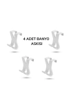 BiiShe® Hang it Pratik Kolay Taşımabilir Havlupan 2 Kancalı Banyo Askısı