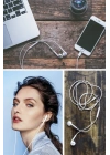 BiiShe® İphone Ucu Çıkışlı Pop Up Kulakiçi Yumuşak Kontrol Tuşlu Kulaklık