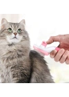 BiiShe® Kedi Köpek Tüy Toplayıcı Kendini Temizleyebilen Ergonomik Saplı Evcil Hayvan Tarağı Pembe