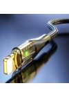 BiiShe® Led Işık Uçlu Sağlam İp Kablolu USB to Lightning Hızlı Şarj Kablosu