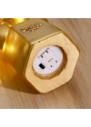 BiiShe® Led Işıklı Sevimli Kaktüs Dekoratif Masa Lambası Mini Biblo Gece Lambası Gold