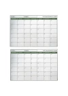 BiiShe® Manyetik Yapışkanlı Bir Aylık Program Planlayıcı Takvim 85x56 cm