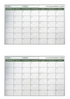 BiiShe® Manyetik Yapışkanlı Bir Aylık Program Planlayıcı Takvim 85x56 cm