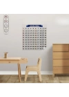 BiiShe® Matematik Öğreten Yüzlük Tablo Duvarda İz Bırakmaz Akıllı Kağıt Yapışkansız Statik  60x60 cm