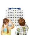 BiiShe® Matematik Öğreten Yüzlük Tablo Duvarda İz Bırakmaz Akıllı Kağıt Yapışkansız Statik  60x60 cm
