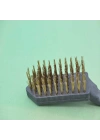 BiiShe® Metal Tel Fırça Plastik Saplı Pas Kir Sökme Temizleme Fırçası