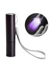 BiiShe® Mini Cep Boy USB İle Şarj Olan Oje Kurutucu Sahte Para Kontol LED UV Mor Işık El Feneri