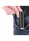 BiiShe® Mini Cep Boy USB İle Şarj Olan Oje Kurutucu Sahte Para Kontol LED UV Mor Işık El Feneri