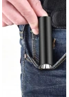 BiiShe® Mini Cep Boy USB İle Şarj Olan Oje Kurutucu Sahte Para Kontol LED UV Mor Işık El Feneri