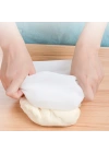 BiiShe® Orta Hamur Torbası Silikon Şeffaf Hamur Yoğurma Torbası Ekmek Makarna Mantı  Hamuru Kolay Yo