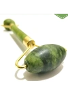 BiiShe® Özel Süngerli Kutusunda Kırılmaz Çift Taraflı 2li Cilt Yüz Masaj Aleti Jade Roller Yeşim Taş
