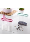 BiiShe® Plastik Kapaklı Majör Baharatlık Baharat Saklama Kutusu Kabı