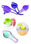 BiiShe® Pratik Yumurta Süzgeci Mini Süzgeç Huni Seti Hepsi Bir Arada