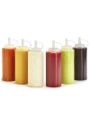 BiiShe® Şeffaf Kapaklı Sızdırmaz Yağlık Sosluk Şişesi Plastik Yağdanlık 400 ml AP-9028