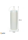 BiiShe® Şeffaf Kapaklı Sızdırmaz Yağlık Sosluk Şişesi Plastik Yağdanlık 400 ml AP-9028