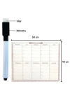 BiiShe® Şeffaf Kendiliğinden Yapışkanlı Kalemli Haftalık Planlayıcı 40cm-50cm