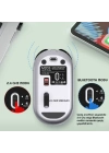 BiiShe® Sessiz Kablosuz Mouse – Wireless Optik Mouse, Sessiz Tıklama, Ergonomik Tasarım