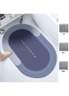 BiiShe® Sihirli Süper Su Emici Kaymaz Tabanlı Oval Paspas 40*60 cm