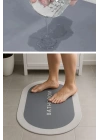 BiiShe® Sihirli Süper Su Emici Kaymaz Tabanlı Oval Paspas 40*60 cm